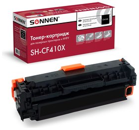 Картридж лазерный Sonnen (Sh-cf410x) для HP LJ Pro M477/m452 высшее качество, черный, 6500 страниц, 363946 Sonnen