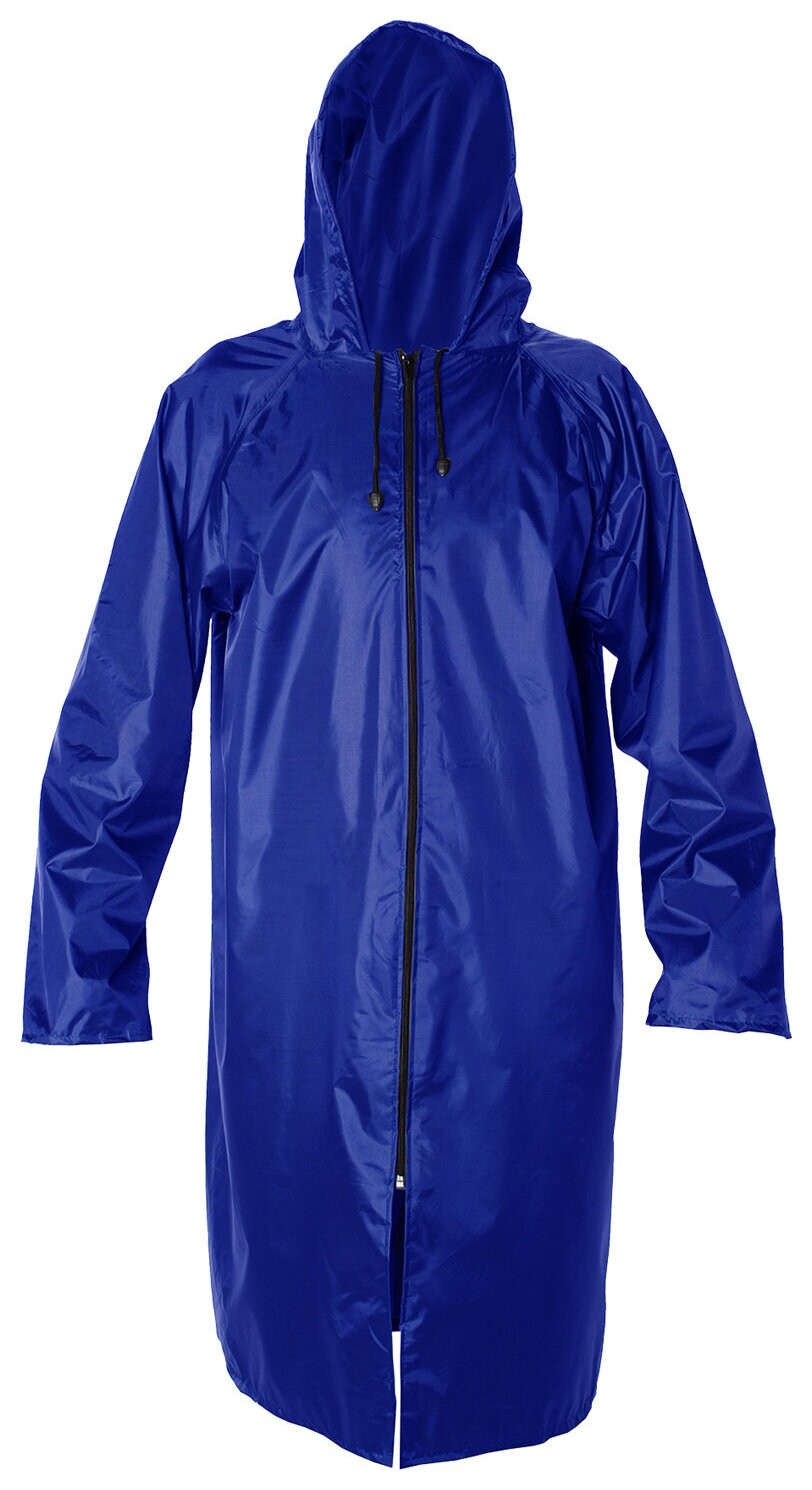 Плащ-дождевик синий на молнии многоразовый с пвх-покрытием, размер 56-58 (Xxl), рост 170-176, грандмастер, 610867  Грандмастер