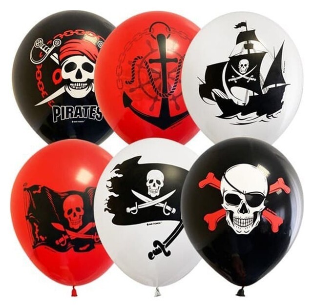 Шар латексный 12" «Пираты», пастель, набор 25 шт.  Latex Occidental