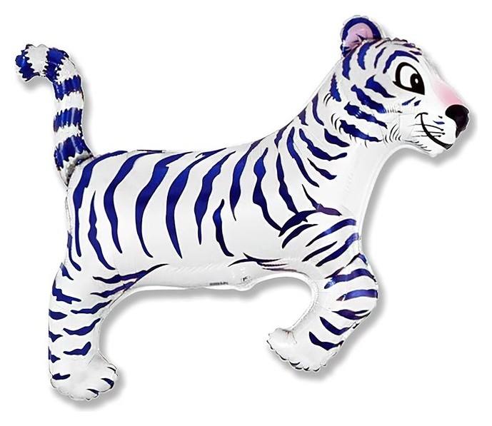 Шар фольгированный 36 Тигр белый