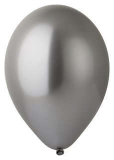 Шар латексный 14" «Хром», набор 10 шт., цвет серебряный Gemar