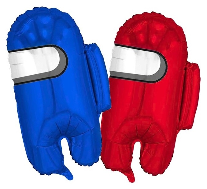 Фольгированные шары «Космонавтики», набор 2 шт., цвет красный, синий