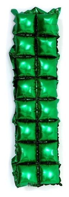 Панно фольгированное, 37 х 142 см, 2 ряда, цвет зелёный Страна Карнавалия
