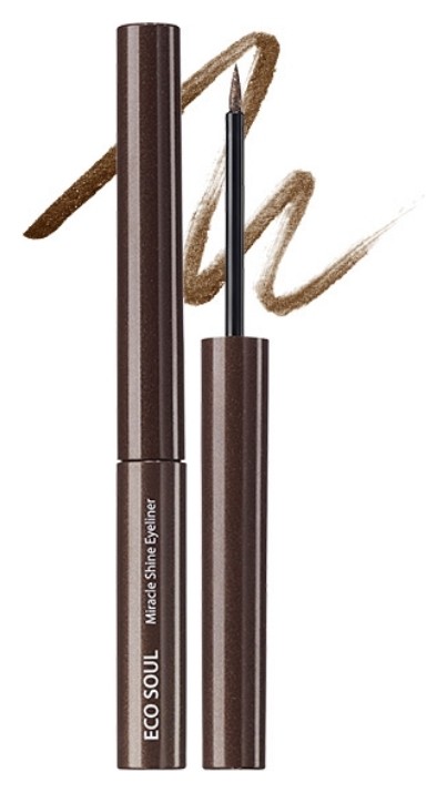 Подводка для глаз сияющая Eco Soul Miracle Shine Eyeliner   The Saem