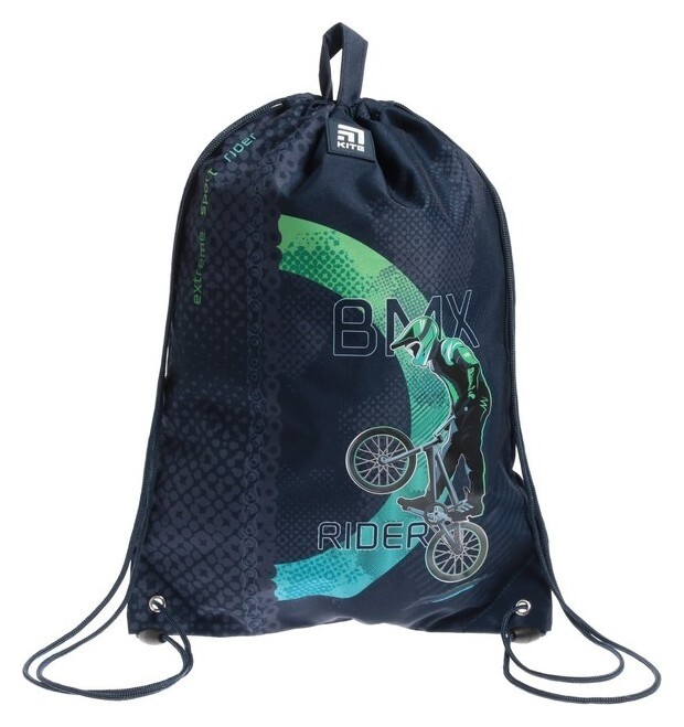 Мешок для обуви Kite, 460 X 330 мм, "Bmx", синий  Kite