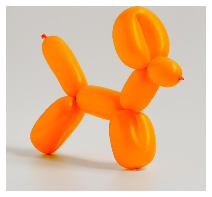 Шар для твистинга латексный 150", стандарт, набор 10 шт., цвет оранжевый  Дон Баллон