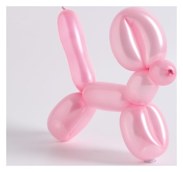 Шар для твистинга латексный 250", перламутровый, набор 10 шт., цвет розовый  Дон Баллон