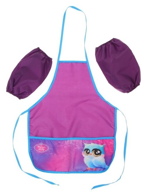 Фартук для труда + нарукавники Calligrata "Сова", 485 х 395/250 х 160 мм, (Рост 116-152 см)  Calligrata