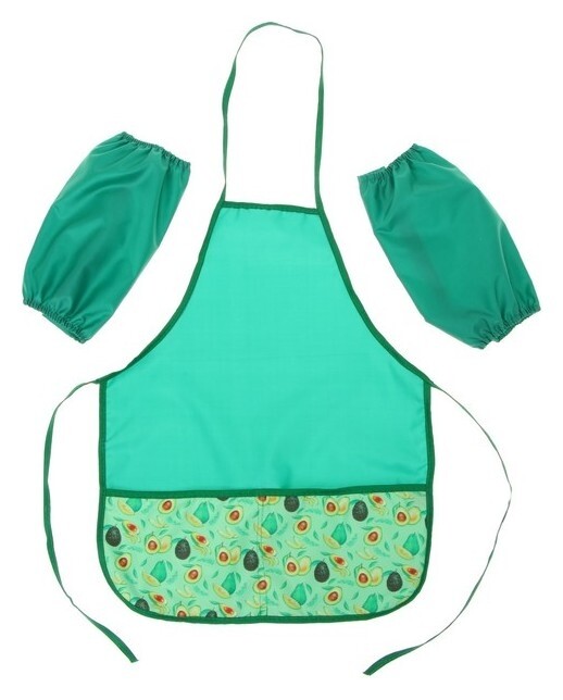 Фартук для труда + нарукавники Calligrata "Авокадо", 485 х 395/250 х 160 мм, (Рост 116-152 см)  Calligrata