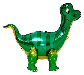 Шар фольгированный 25" «Динозавр брахиозавр», цвет зелёный Страна Карнавалия