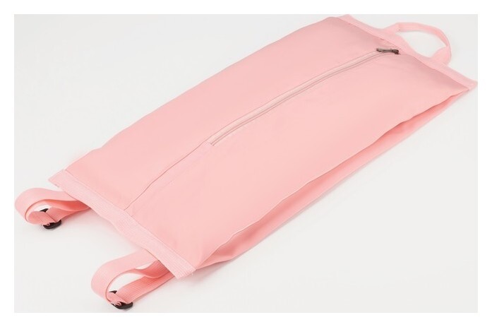 Мешок для обуви молнии, цвет розовый 