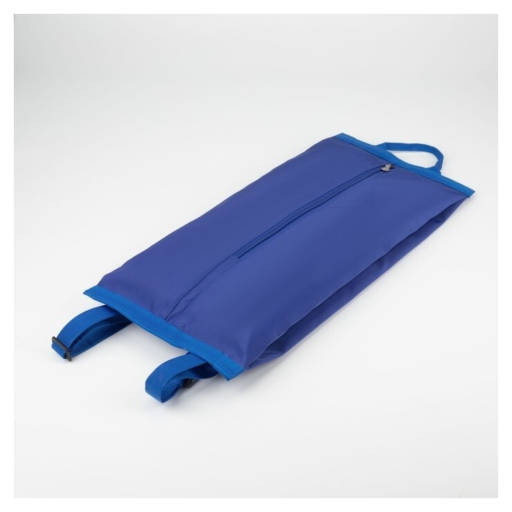 Мешок для обуви молнии, цвет синий  