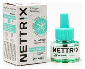 Дополнительный флакон-жидкость "Nettrix" Universal, 30 ночей Nettrix