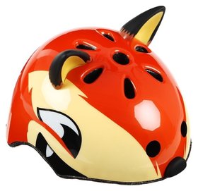 Шлем велосипедиста детский Corsa «Лиса» размер S, обхват 50-54 см, цвет оранжевый 