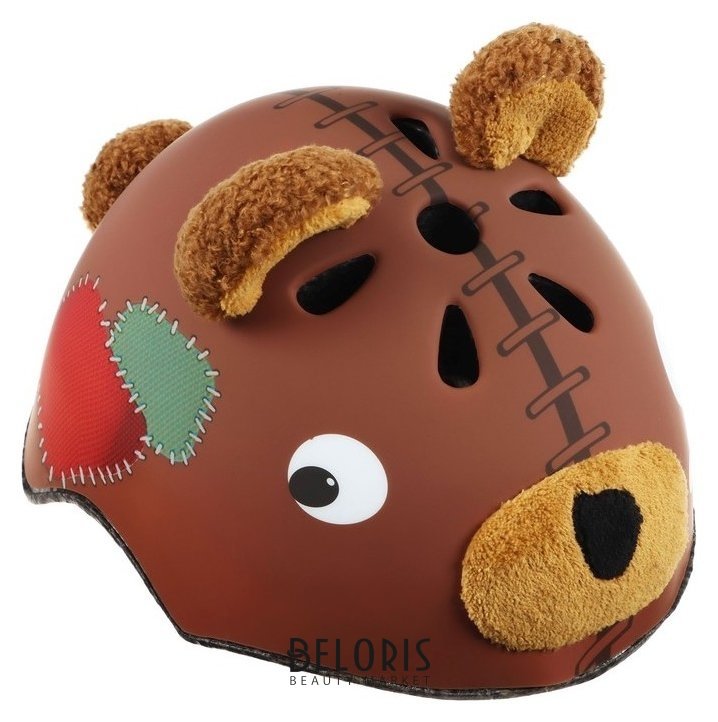 Шлем велосипедиста детский Corsa «Медвежонок» размер М, обхват 54-58 см, цвет коричневый NNB