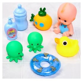 Набор игрушек для игры в ванне «Пупс 2», +7 предметов Крошка Я