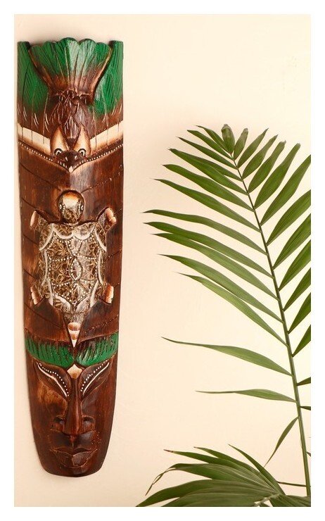 Интерьерный сувенир маска "Черепашка" 50х12х5 см 