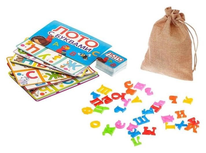

Настольная игра «Лото с буквами», в пакете