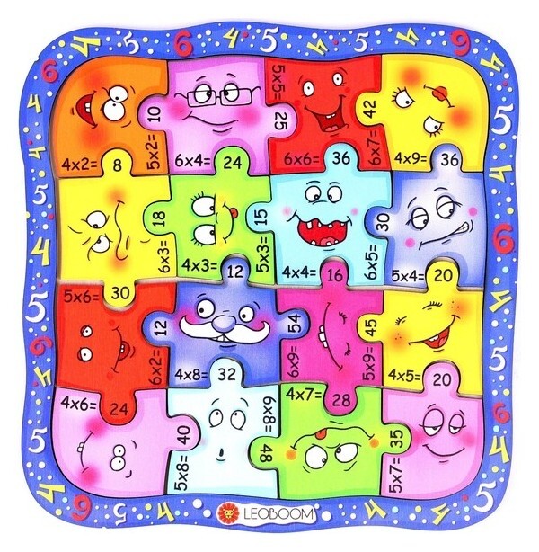 Пазл «Умножарики 4, 5 и 6»  Smile Decor