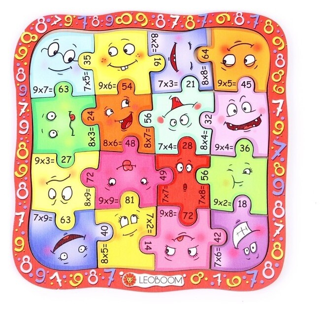 Пазл «Умножарики 7, 8 и 9»  Smile Decor