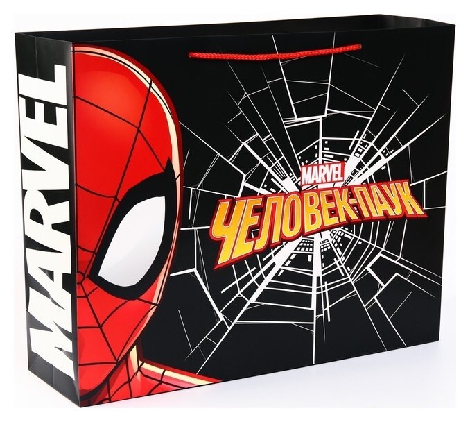 Пакет ламинат горизонтальный, человек-паук, 50 х 40 х 15  Marvel Comics