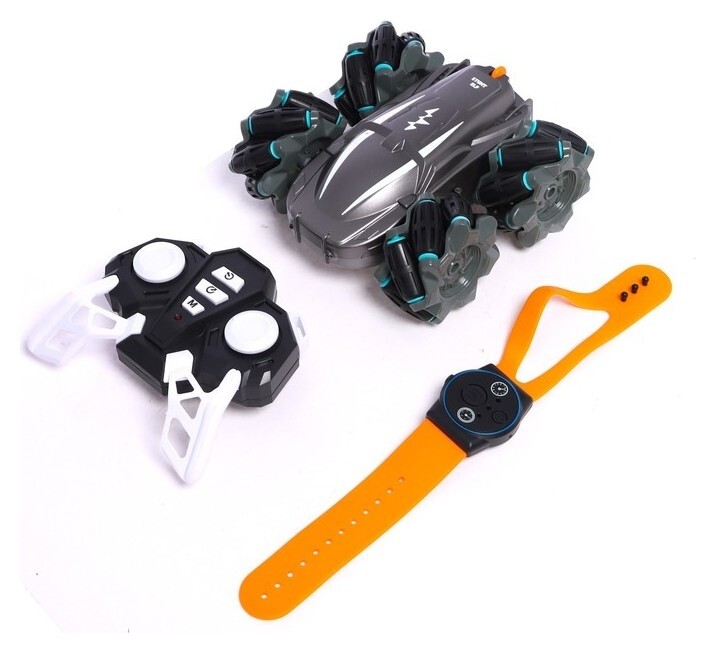 Перевёртыш радиоуправляемый Stunt ELF с управлением жестами, работает от аккумулятор, цвет серый  