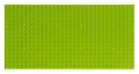 Пластина-основание для конструктора, 25,5 × 12,5 см, цвет салатовый 
