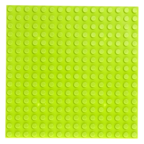 Пластина-основание для конструктора, 12,8 × 12,8 см, цвет салатовый