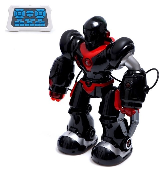 Робот «Пультовод», на радиоуправлении, русский чип, световые эффекты, цвет чёрный  Zhorya
