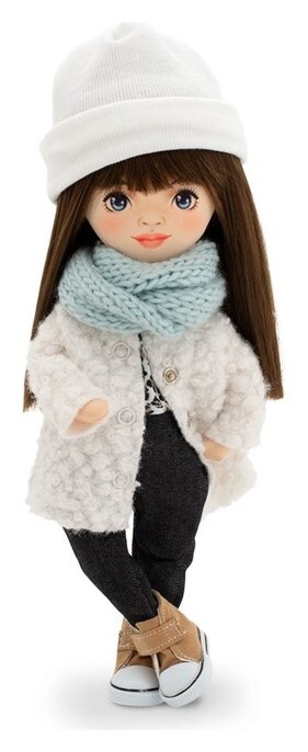 Мягкая кукла «Sophie в белой шубке», 32 см  Orange toys