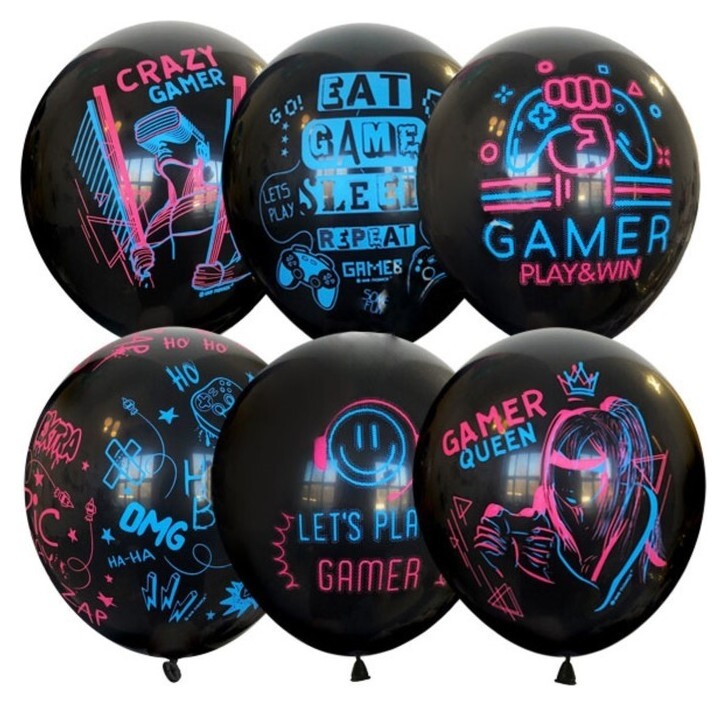 Шар латексный 12" «Геймер», набор 25 шт.  Latex Occidental