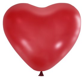 Шар латексный 12" «Сердце» Cherry Red, набор 50 шт. Latex Occidental