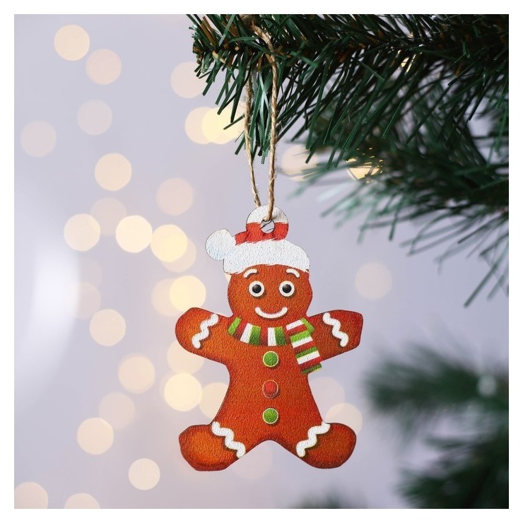 

Елочное украшение "Печенька", 6.6 х .4 см
