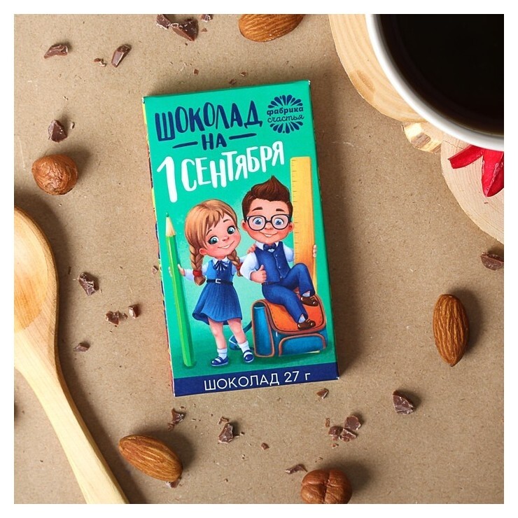 Шоколад молочный «1 сентября», в коробке, 27 г Фабрика счастья