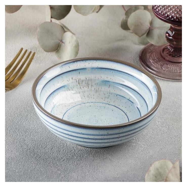 Миска Magistro Garland, 230 мл, цвет белый, синий  Magistro