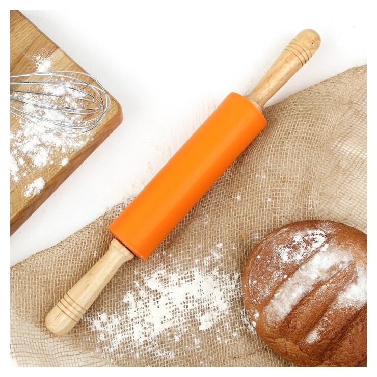 Скалка доляна «Валенсия», 43×5,5 см  Доляна