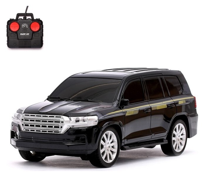 Джип радиоуправляемый «Крузер», 1:14, работает от аккумулятора, цвет чёрный  