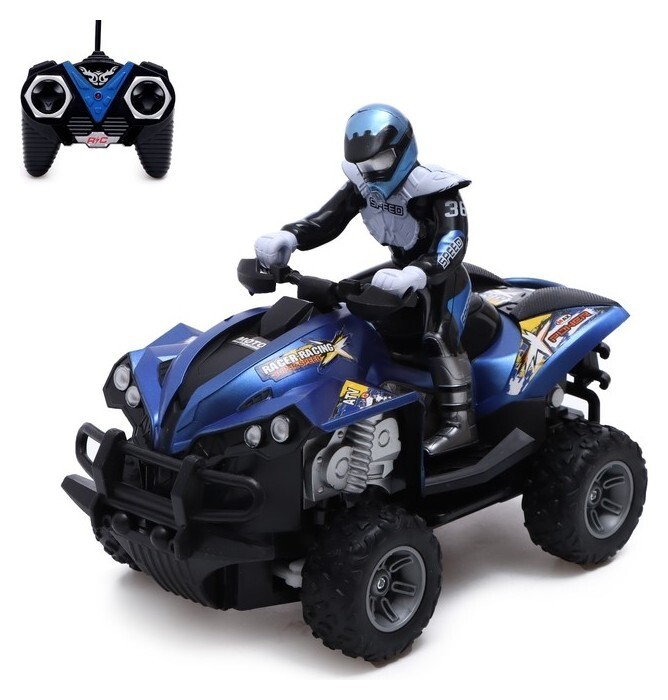 Мотоцикл радиоуправляемый «Квадроцикл», 1:12, цвет синий  