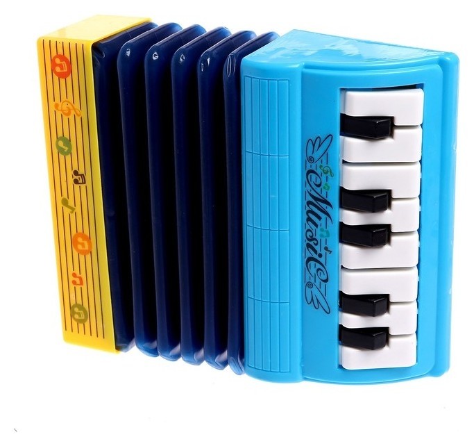 Музыкальная игрушка гармонь «Музыкальный взрыв», цвет синий