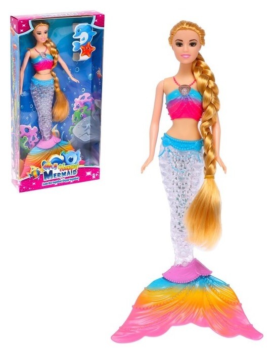 Кукла сказочная «Принцесса русалка» с длинными волосами