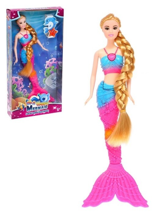Кукла сказочная «Русалочка» с длинными волосами  