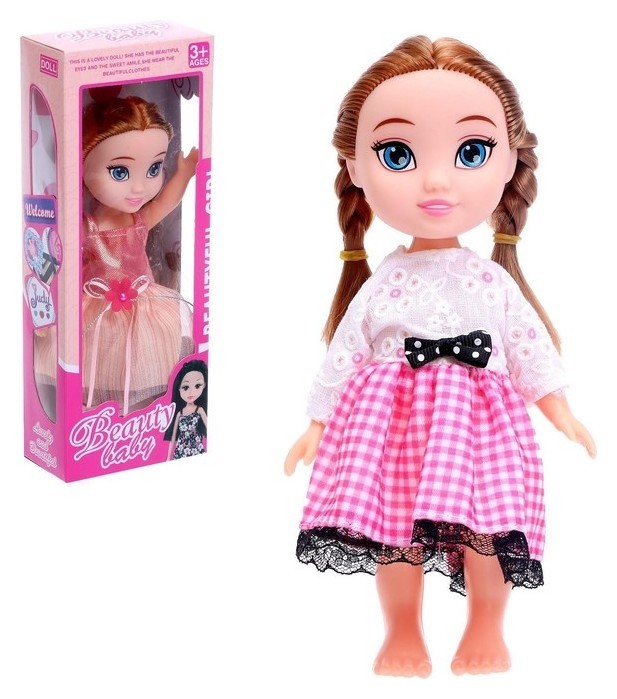Кукла «Алина», в бело-розовом платье