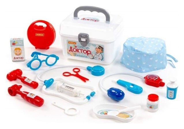Набор «Доктор №16», в чемоданчике, 15 элементов  Полесье