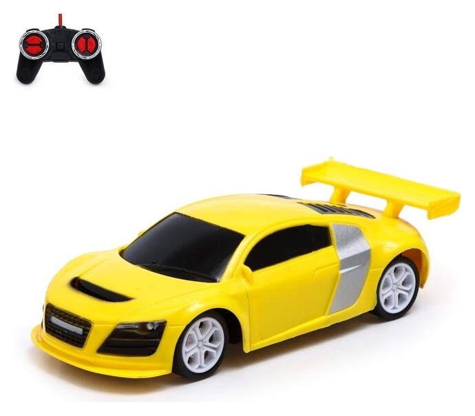 Машина радиоуправляемая «Купе», 1:20, работает от аккумулятора, цвет жёлтый  