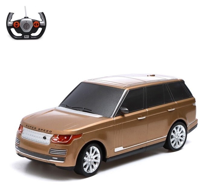 Машина радиоуправляемая «Ровер», 1;24, работает от батареек, цвет бежевый  