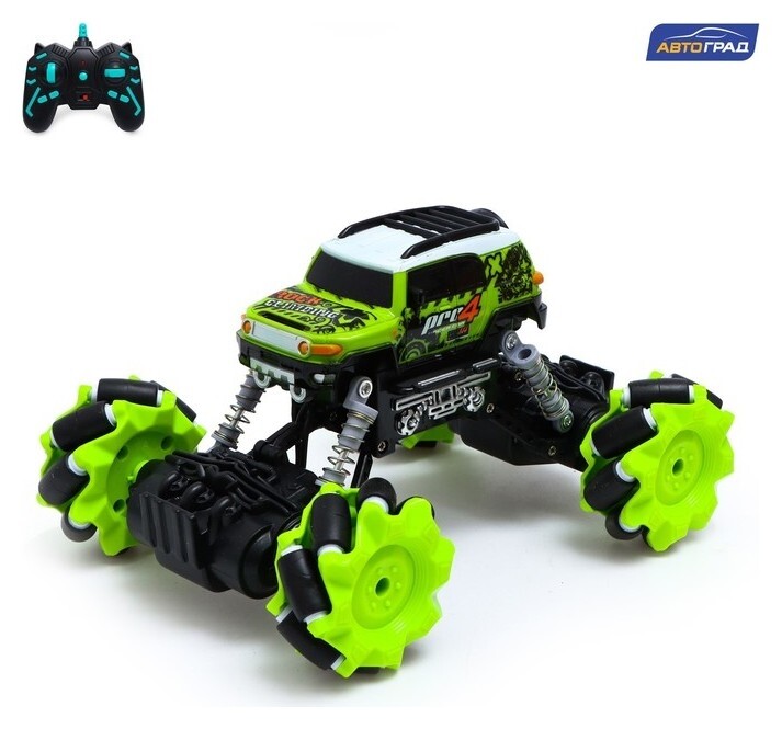 Джип радиоуправляемый Drift, 4wd, дрифт, работает от аккумулятора, цвет зелёный  Автоград