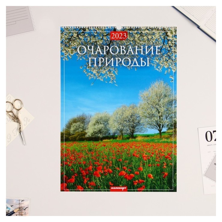 

Календарь перекидной на ригеле "Очарование природы" 2023 год, 42 х 59,4 см