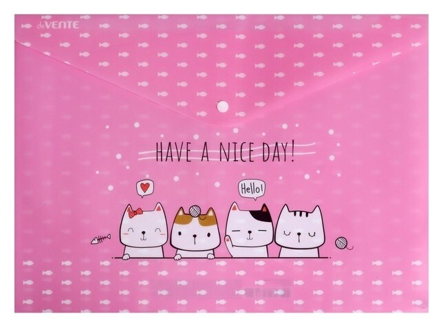 Папка на кнопке, формат А3, Devente "Friends", 200 мкм  deVente