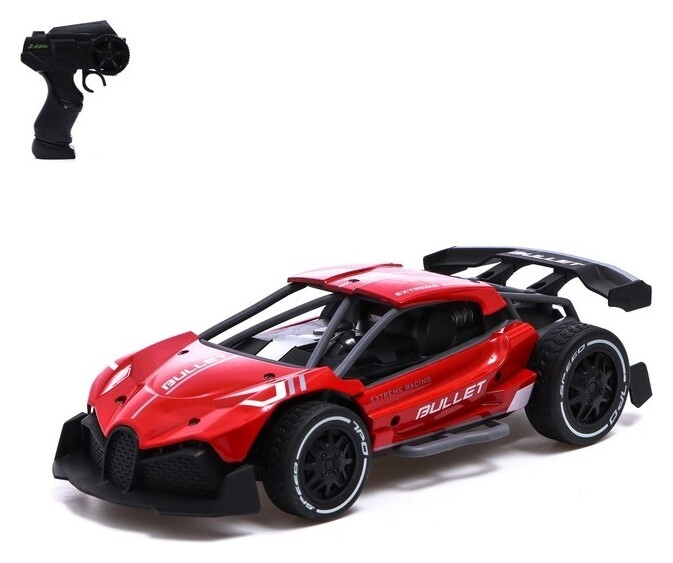Машина радиоуправляемая Sport, кузов из металла, масштаб 1:24, работает от аккумулятора, цвет красный  