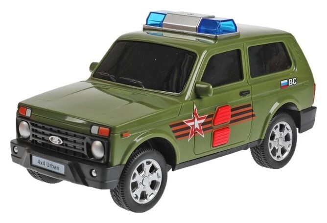 Машина Lada 4x4 Urban, 19,5 см, 2 кноп, световые и звуковые эффекты  Технопарк